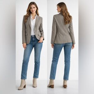 🆕 🤩NWT The Limited Modern Vintage Gray Stretch Blazer